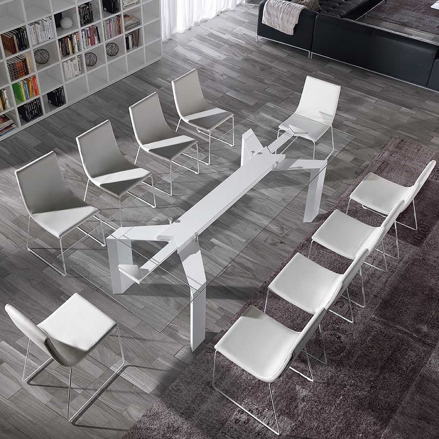 Glass dining tables